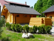 zrubová sauna v rekračnom areáli